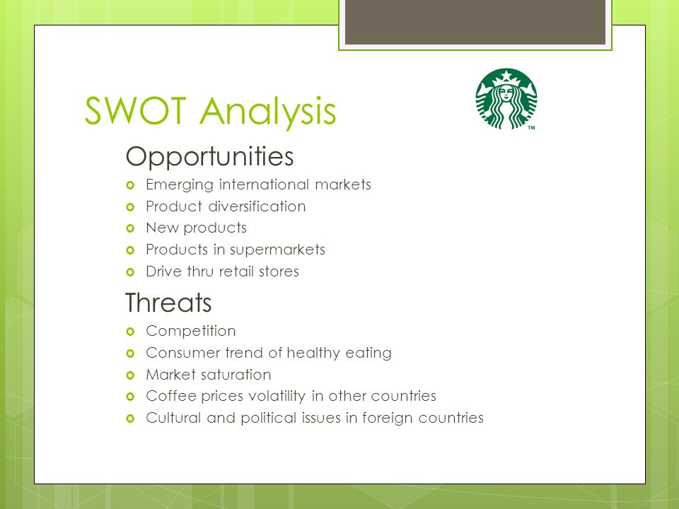 Starbucks' Global Strategy